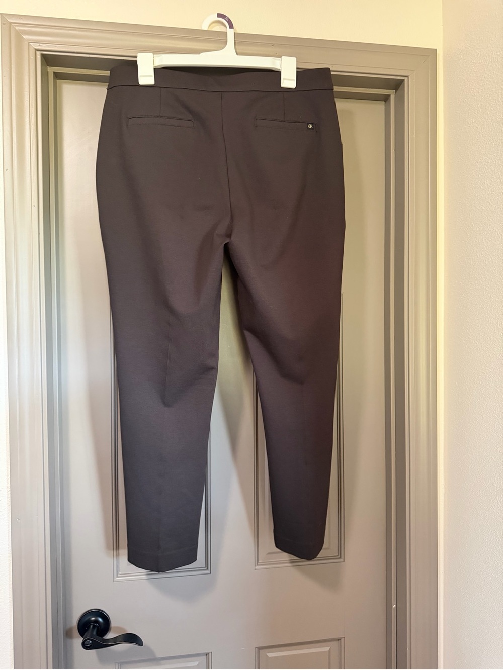 Banana Republic Brown Ankle Ponte Pants Slacks Size 12 - Picture 3 of 5